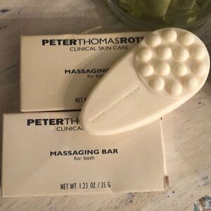 2 pc Peter Thomas Roth, massaging soap bar, travel, size bath, bar soap